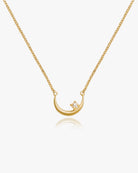 Crescent Moon Choker in Vermeil - Midori Jewelry Co.