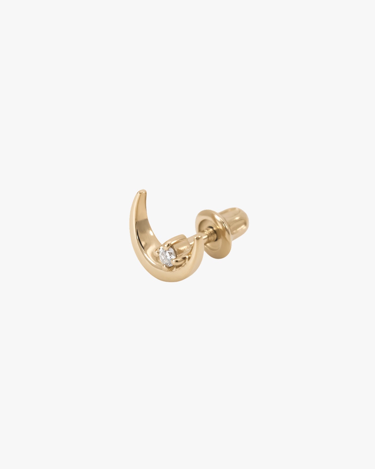 Crescent Moon Stud - Midori Jewelry Co.