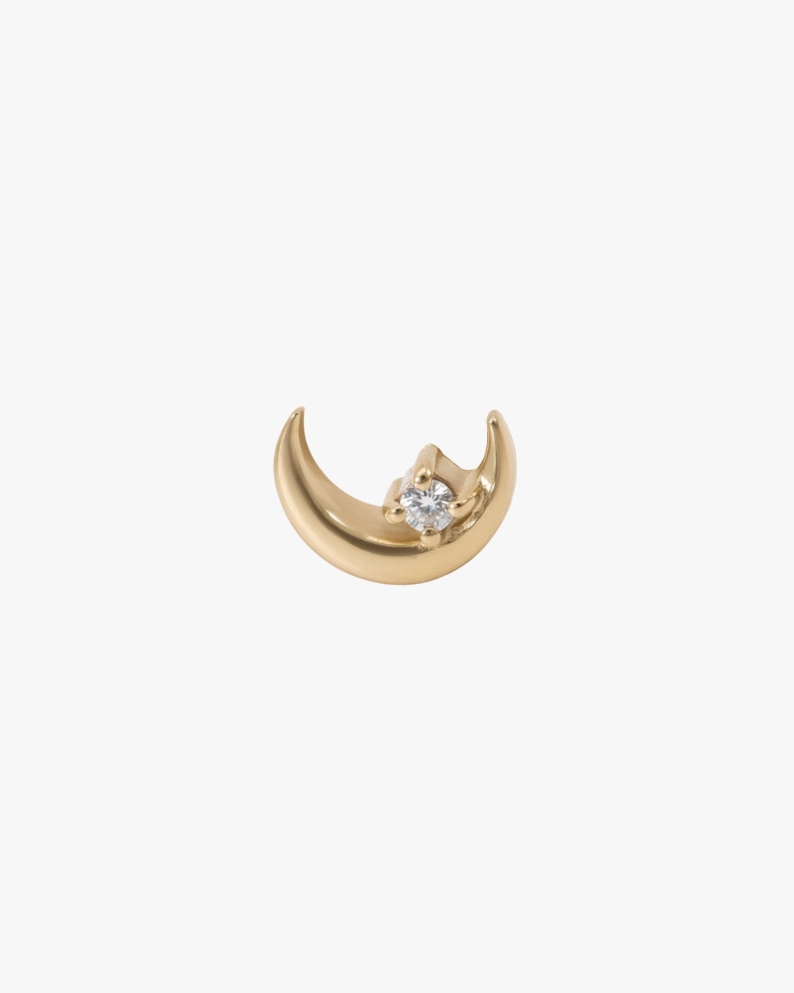 Crescent Moon Stud - Midori Jewelry Co.