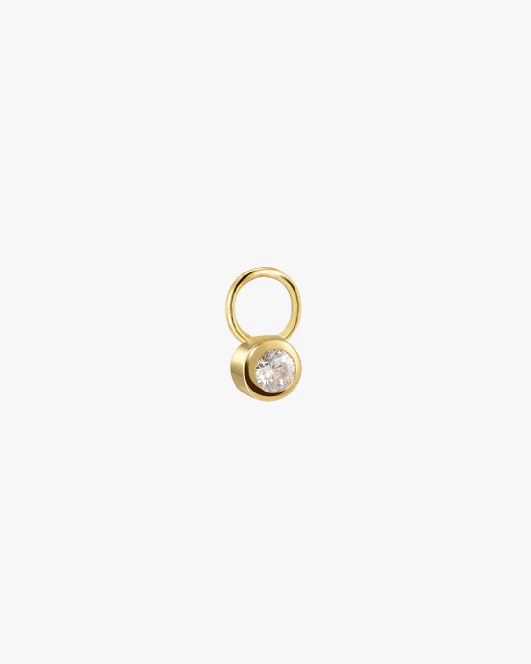 Diamond Huggie Charm - Midori Jewelry Co.
