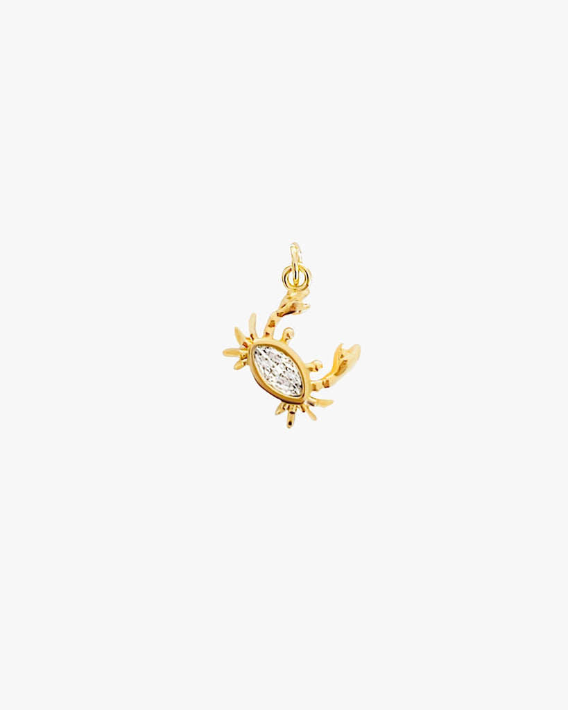 Embellished Crab Charm - Midori Jewelry Co.