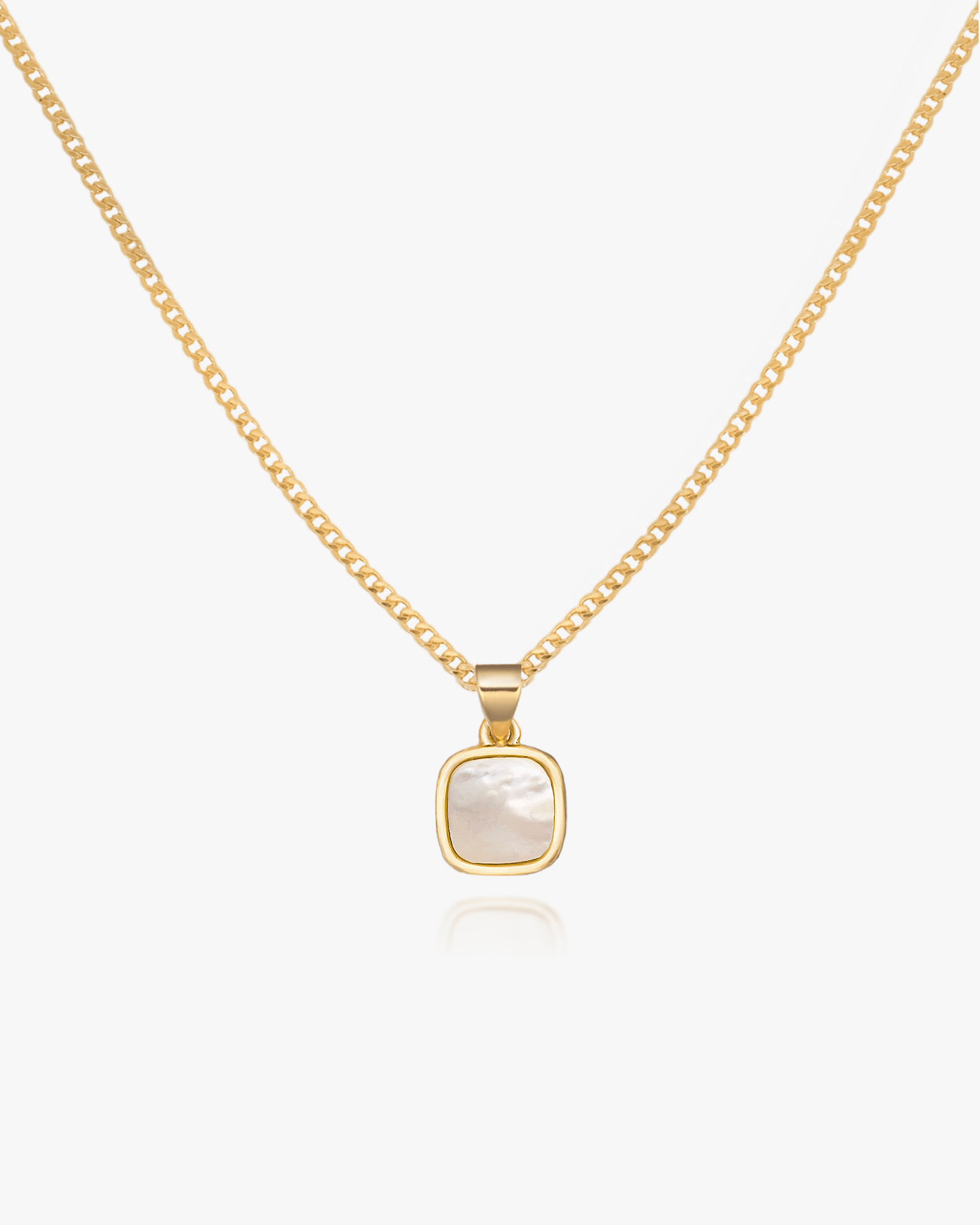 Emma Mother of Pearl Pendant Necklace - Midori Jewelry Co.