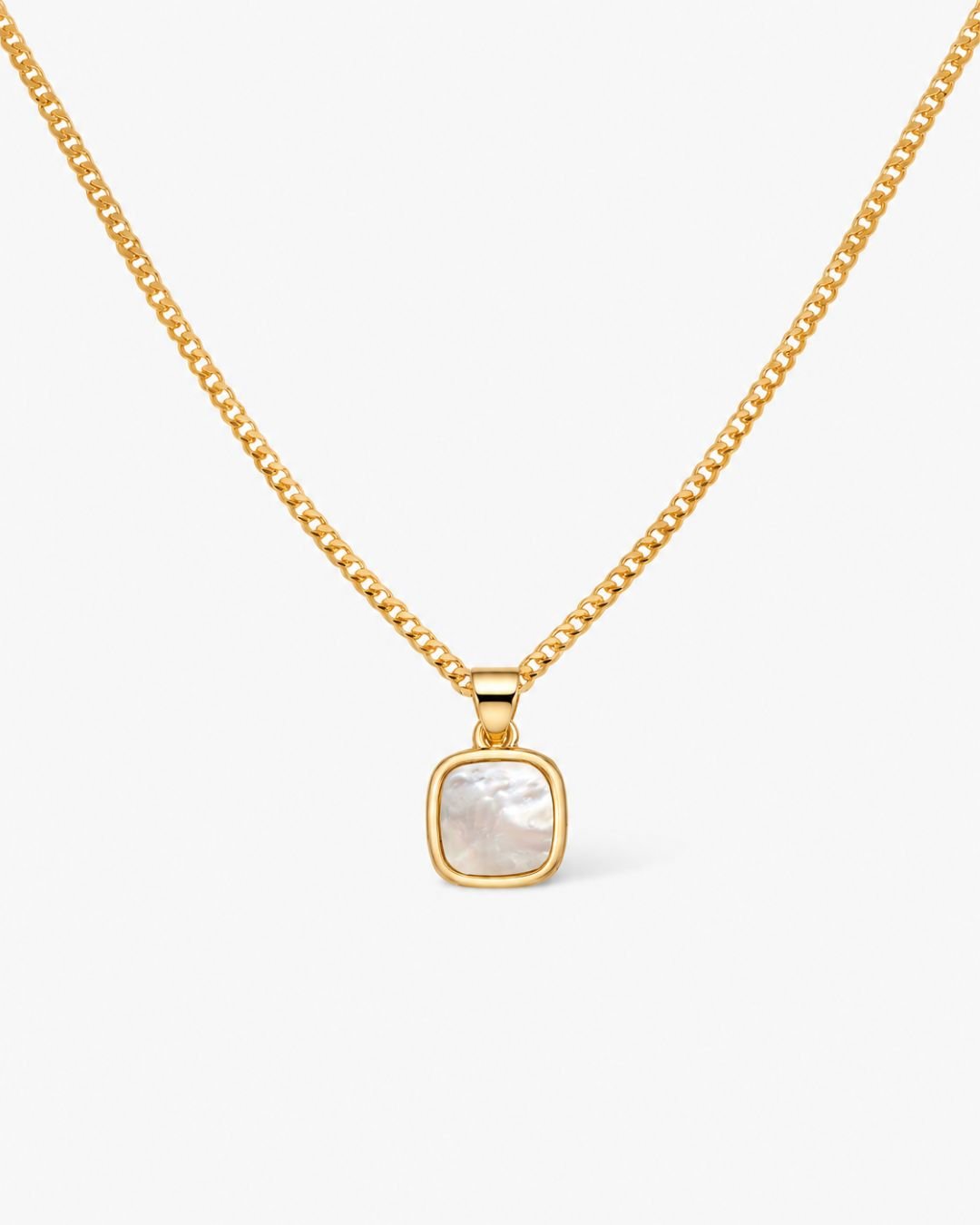Emma Mother of Pearl Pendant Necklace - Midori Jewelry Co.