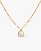Emma Mother of Pearl Pendant Necklace - Midori Jewelry Co.