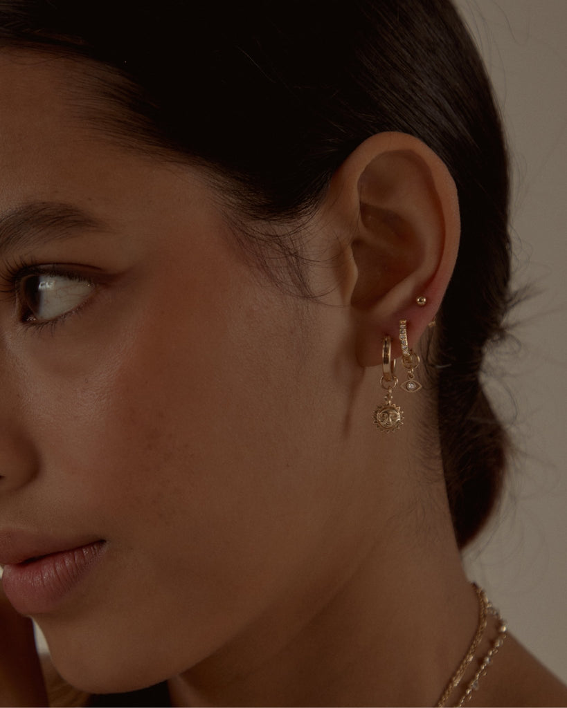 Essential Medium Hoops - Midori Jewelry Co.