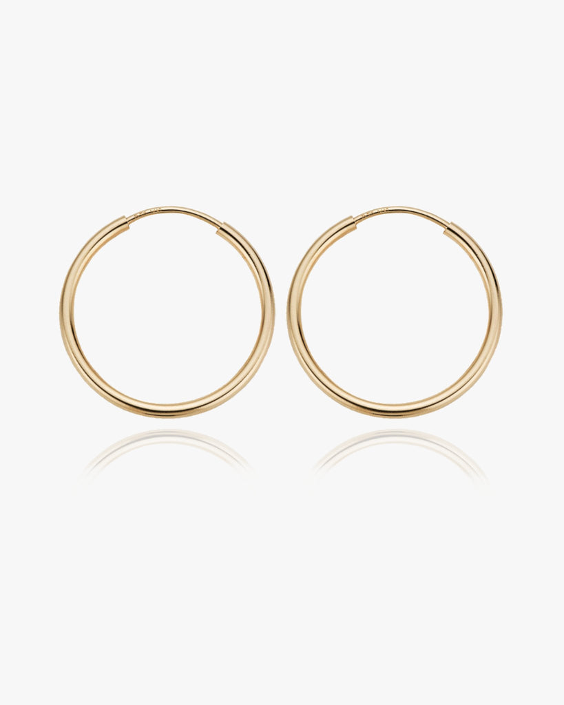 Extra Large Thin Infinite Hoops - Midori Jewelry Co.