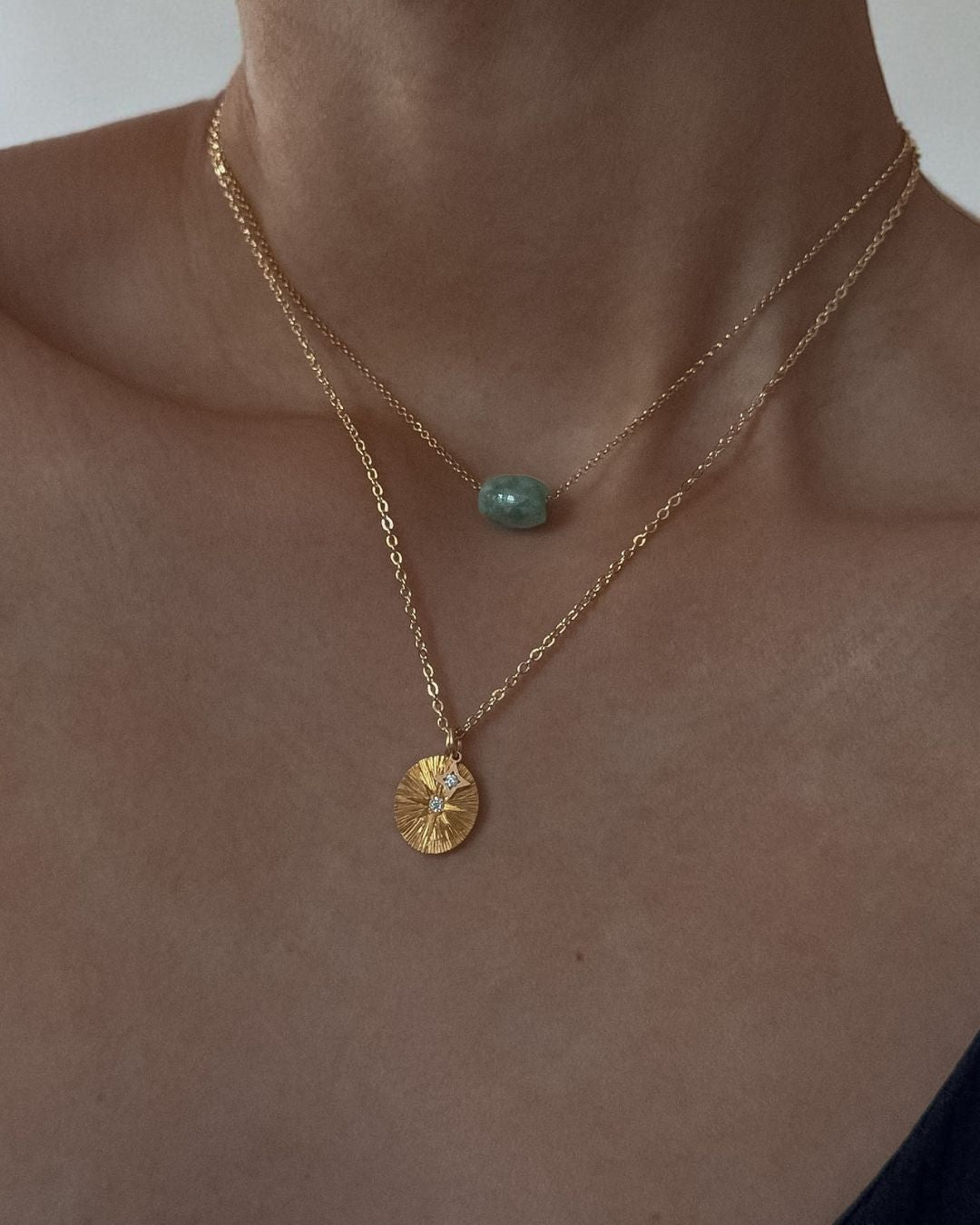 Fern Jade Beaded Choker - Midori Jewelry Co.