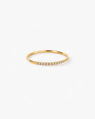Half Pavé Band Ring - Midori Jewelry Co.