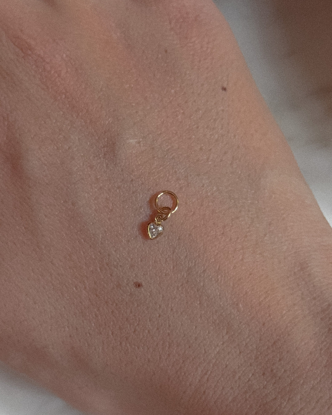 Heart Gemstone Charm - Midori Jewelry Co.