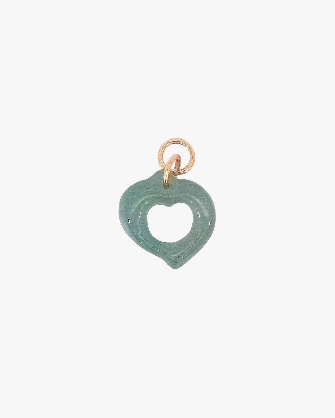 Heart Jade Charm - Midori Jewelry Co.