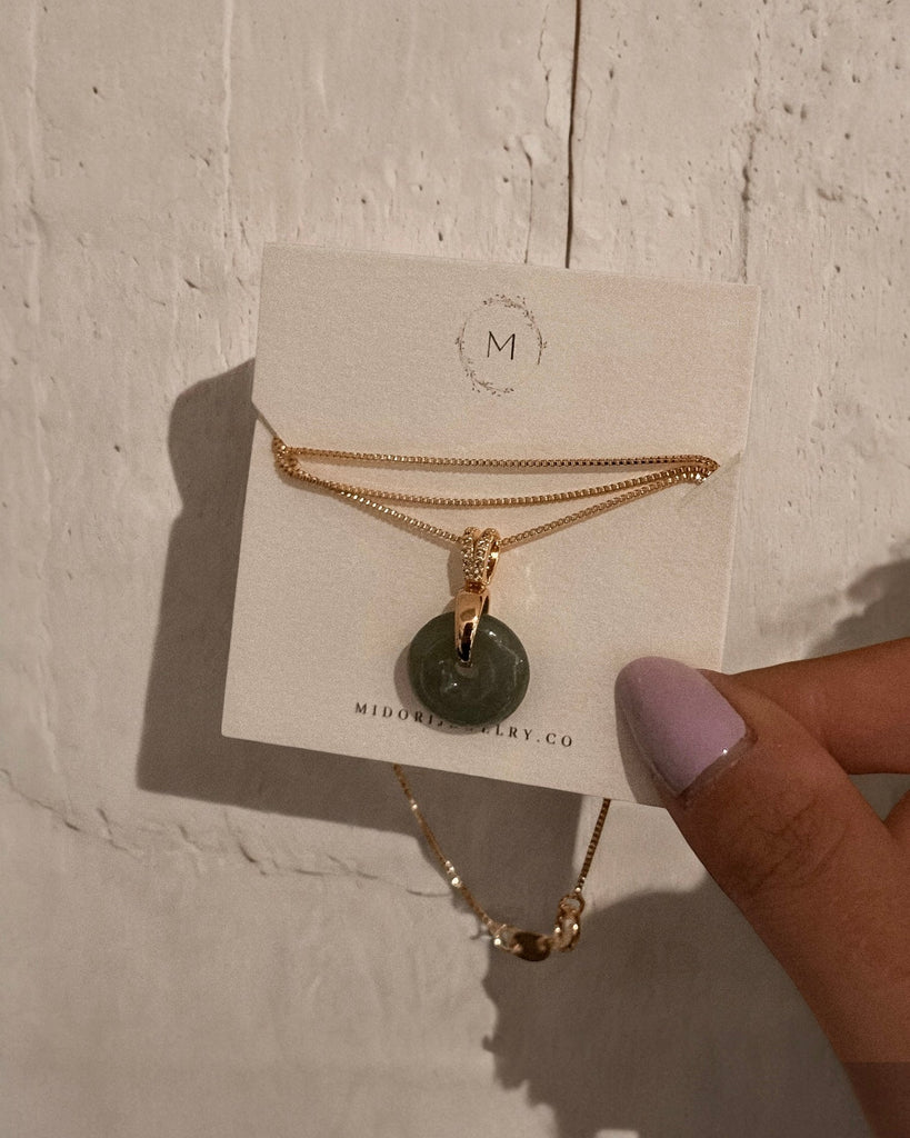 Jade Pendant Necklace - Midori Jewelry Co.