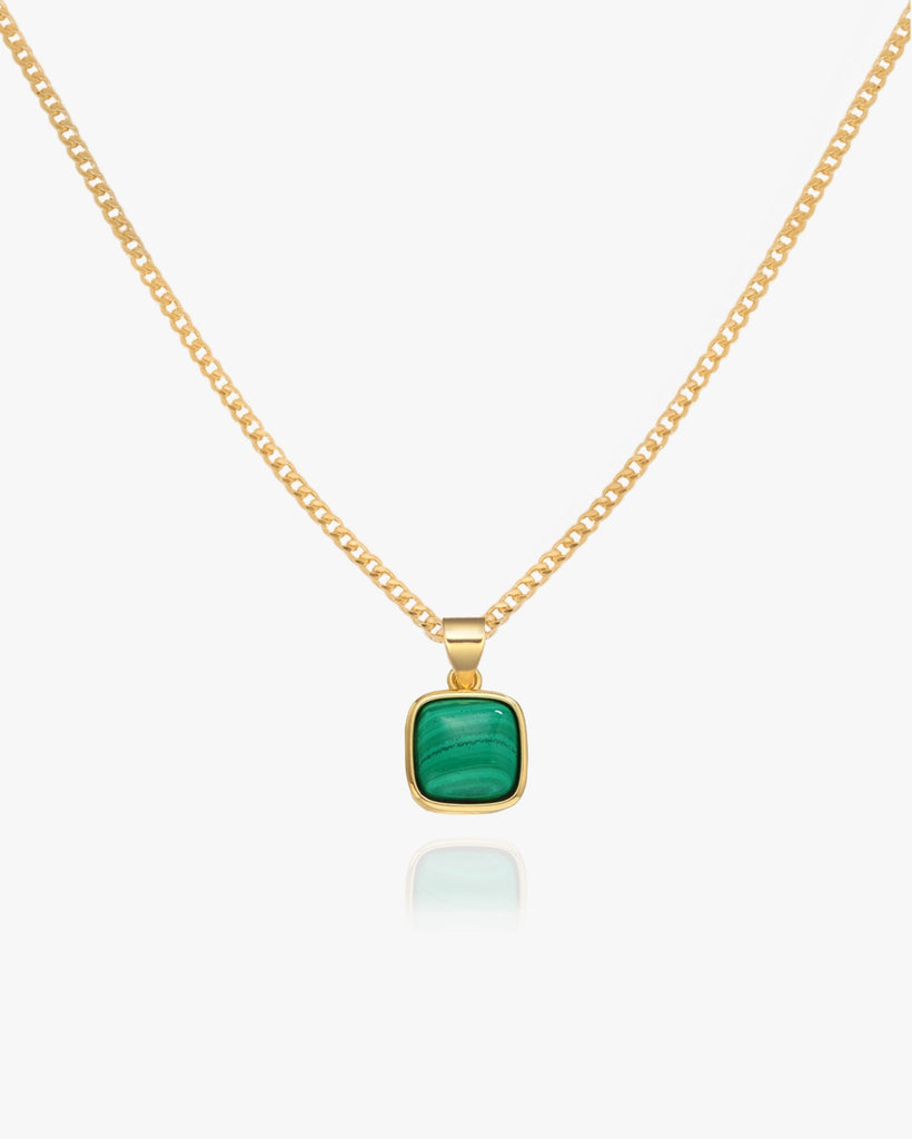Juniper Malachite Pendant Necklace - Midori Jewelry Co.