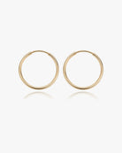 Large Thin Infinite Hoops - Midori Jewelry Co.