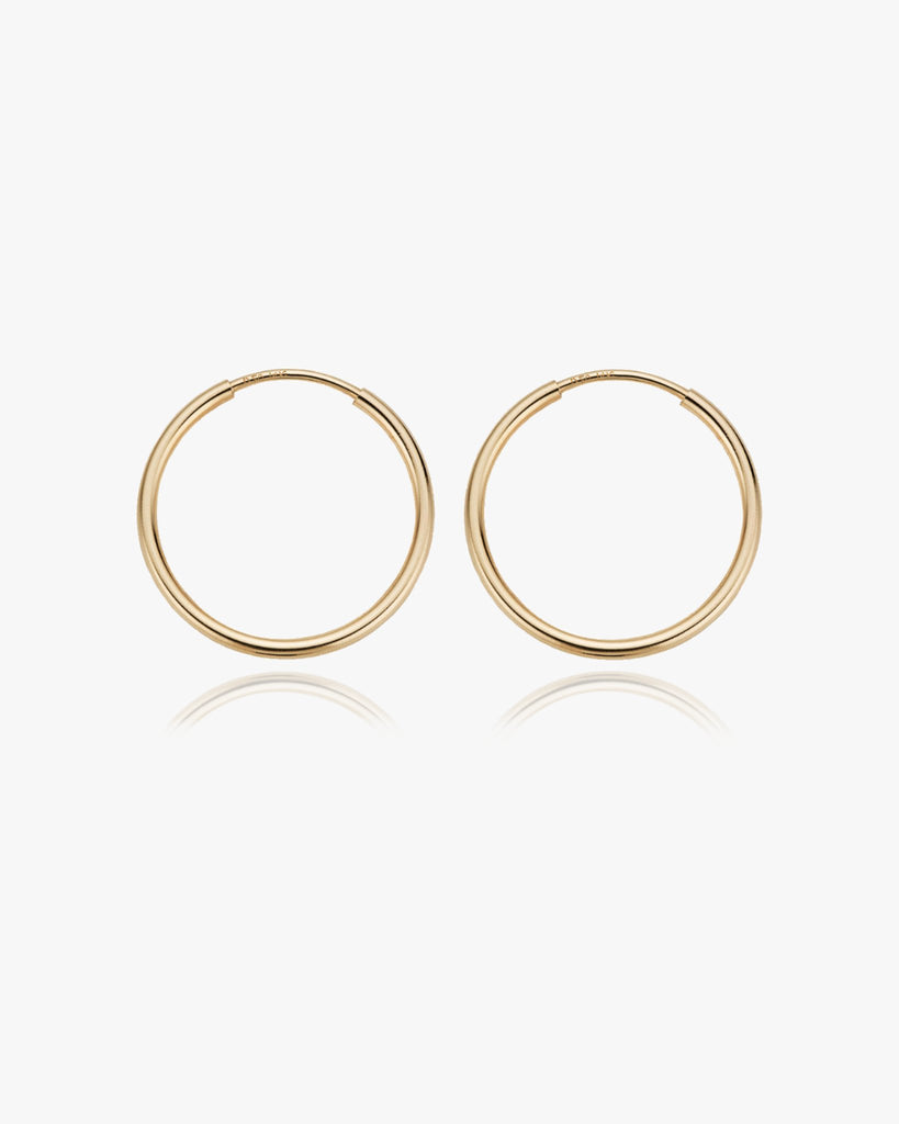 Large Thin Infinite Hoops - Midori Jewelry Co.