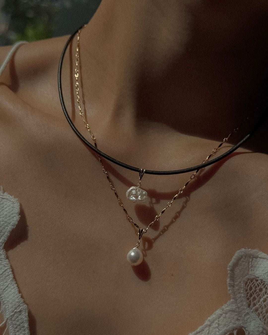 Leather Cord Necklace - Midori Jewelry Co.