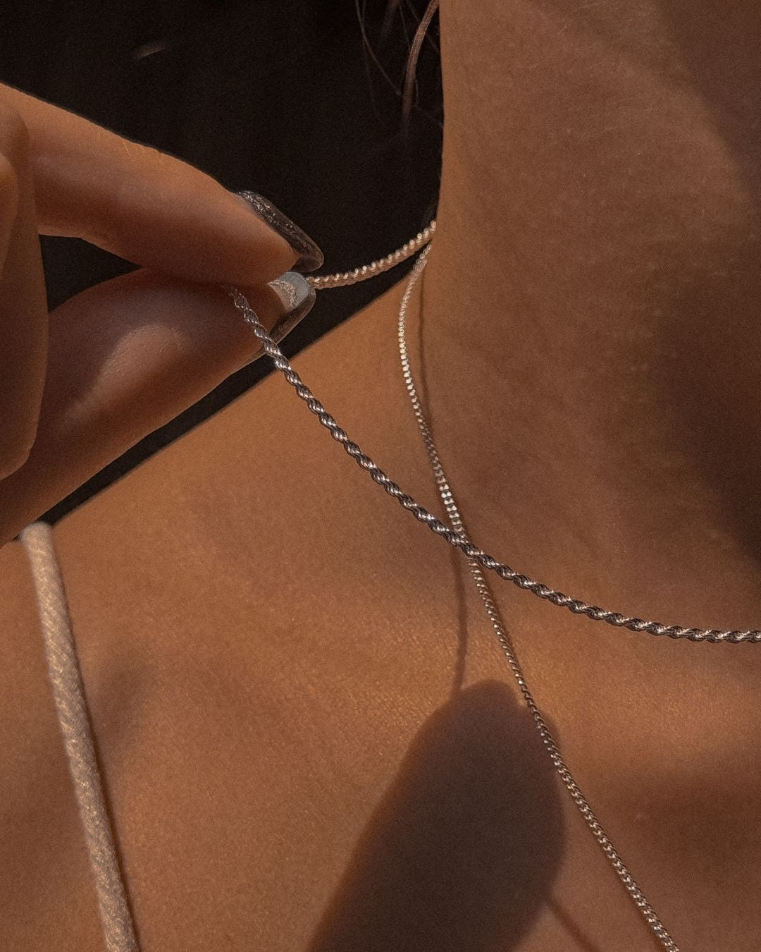 Lola Rope Chain Necklace in Silver - Midori Jewelry Co.