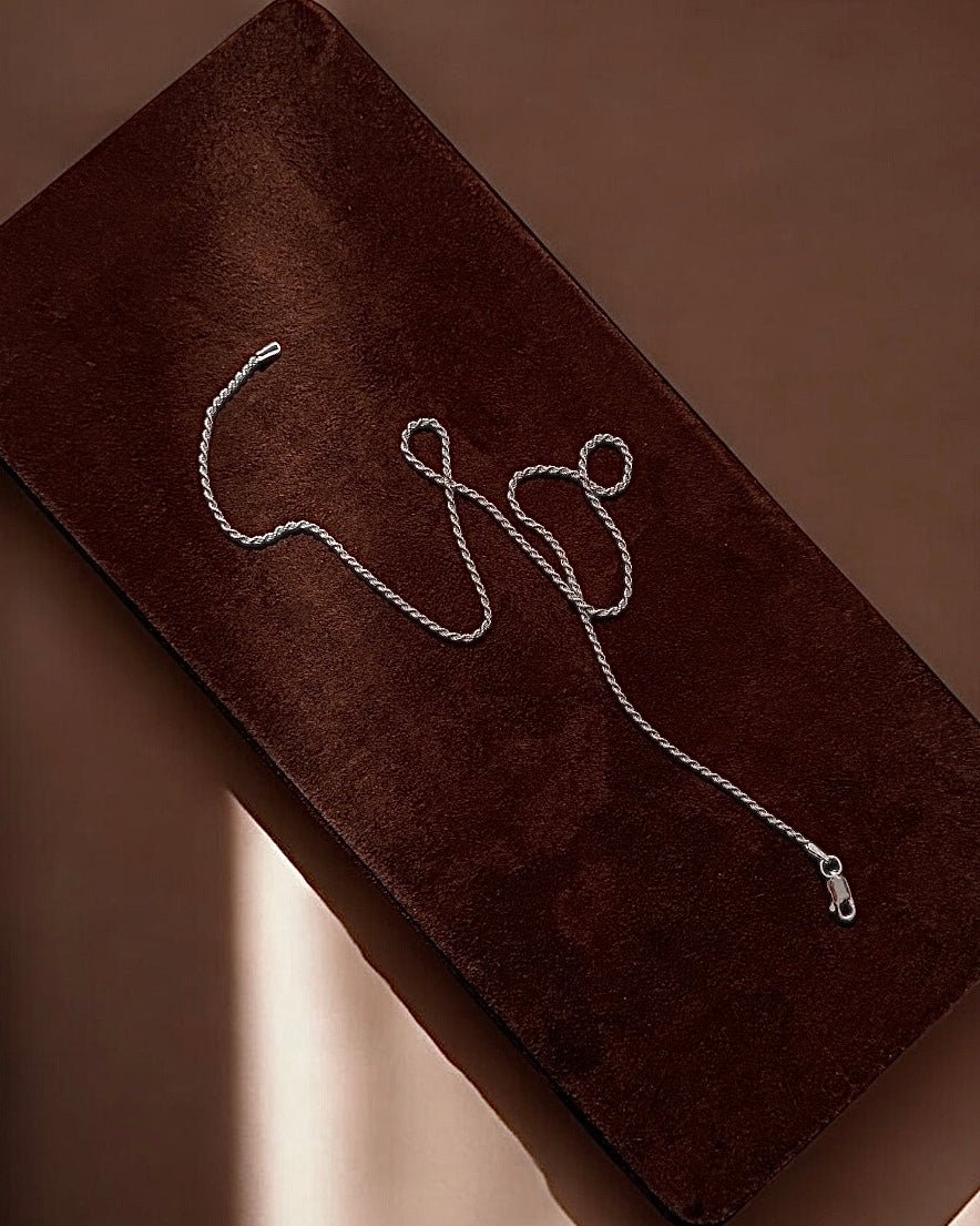 Lola Rope Chain Necklace in Silver - Midori Jewelry Co.
