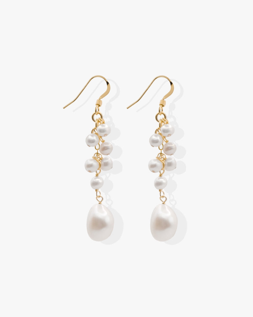 Malta Pearl Drop Earrings - Midori Jewelry Co.