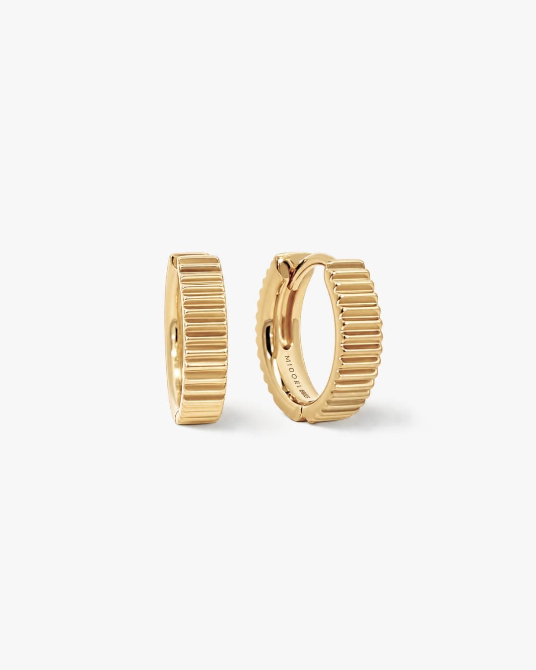 Mantra Medium Hoops - Midori Jewelry Co.