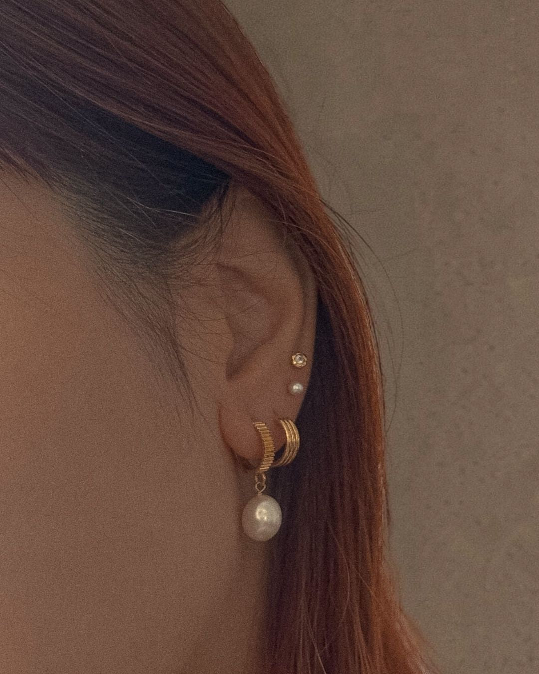 Mantra Pearl Hoops - Midori Jewelry Co.