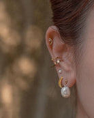 Mantra Small Hoops - Midori Jewelry Co.