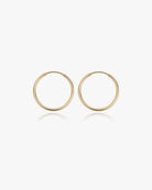 Medium Thin Infinite Hoops - Midori Jewelry Co.