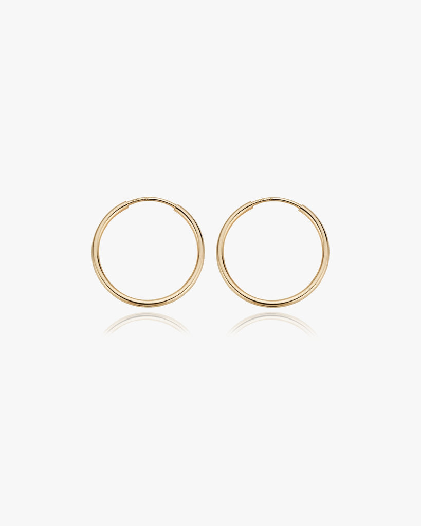 Medium Thin Infinite Hoops - Midori Jewelry Co.