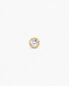 Moissanite Solitaire Stud - Midori Jewelry Co.