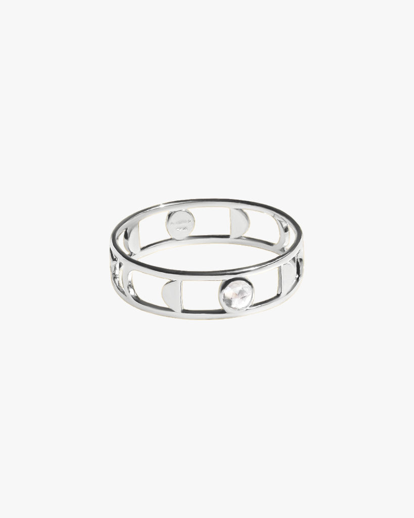 Moon Phases Ring in Silver - Midori Jewelry Co.