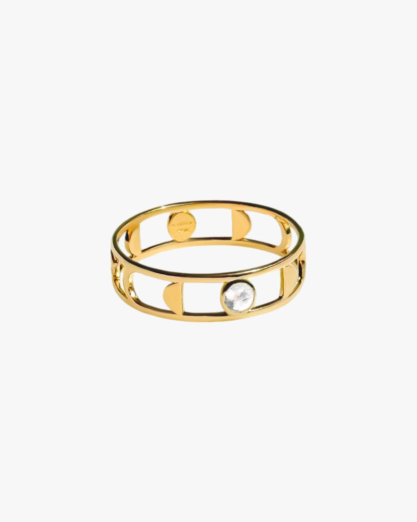 Moon Phases Ring in Vermeil - Midori Jewelry Co.