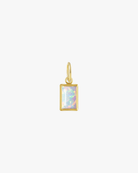 Opal Rectangle Charm - Midori Jewelry Co.