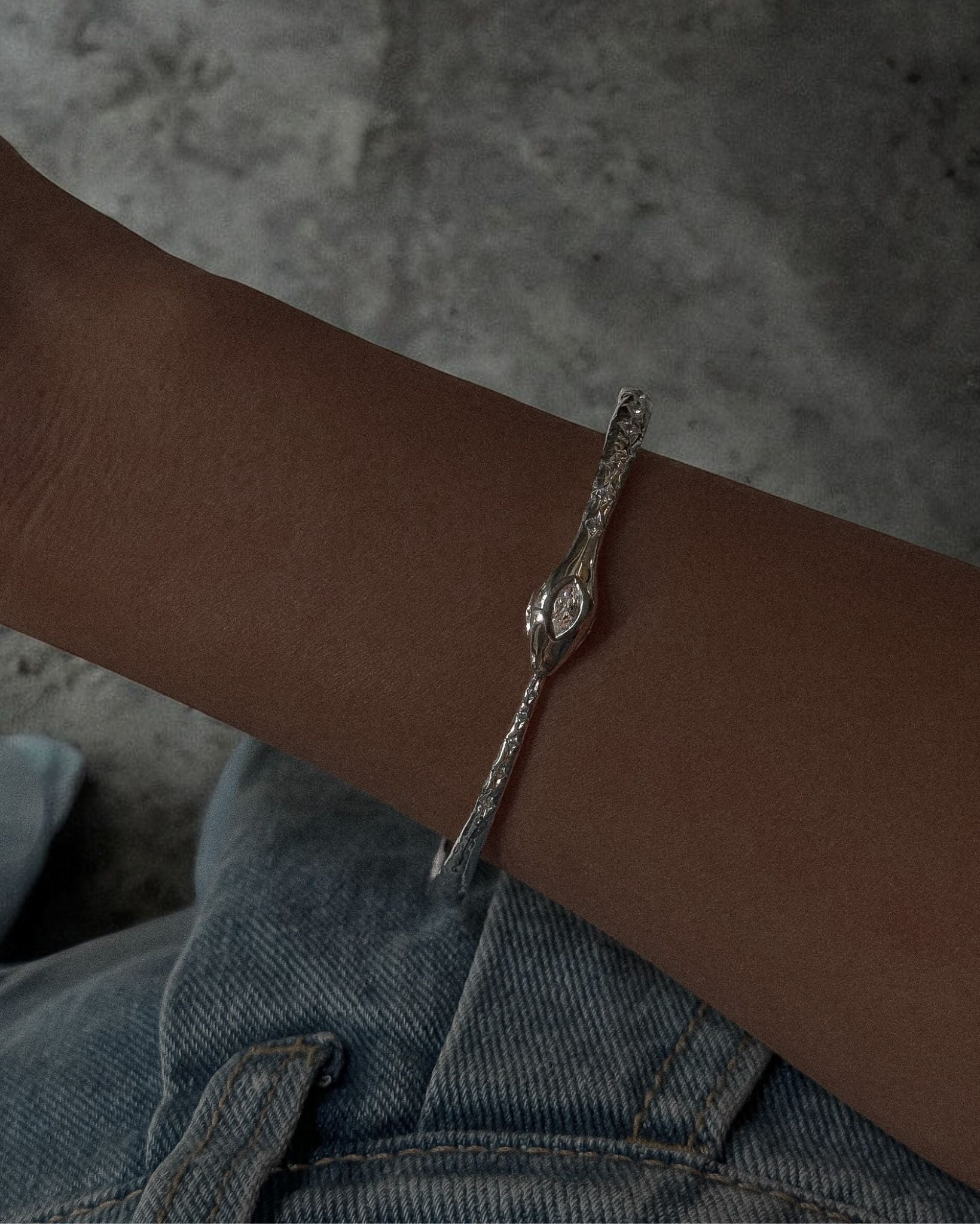 Ouroboros Snake Bangle - Midori Jewelry Co.