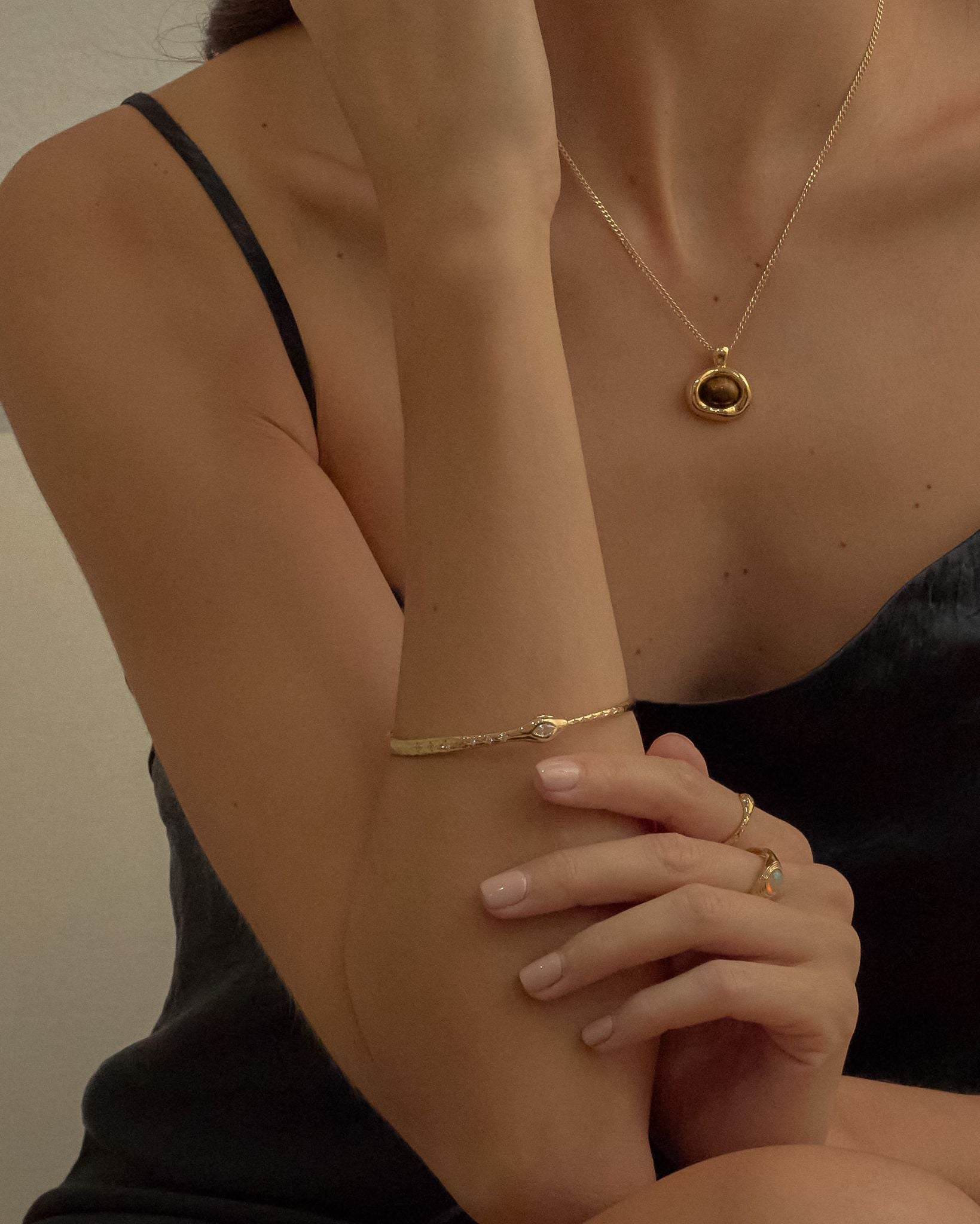 Ouroboros Snake Bangle - Midori Jewelry Co.