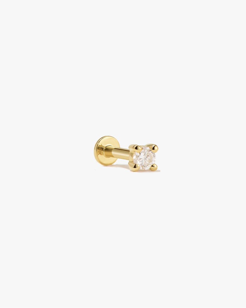 Petit Diamond Cartilage Flatback Stud - Midori Jewelry Co.