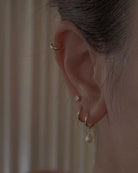 Petit Pearl Hoops - Midori Jewelry Co.