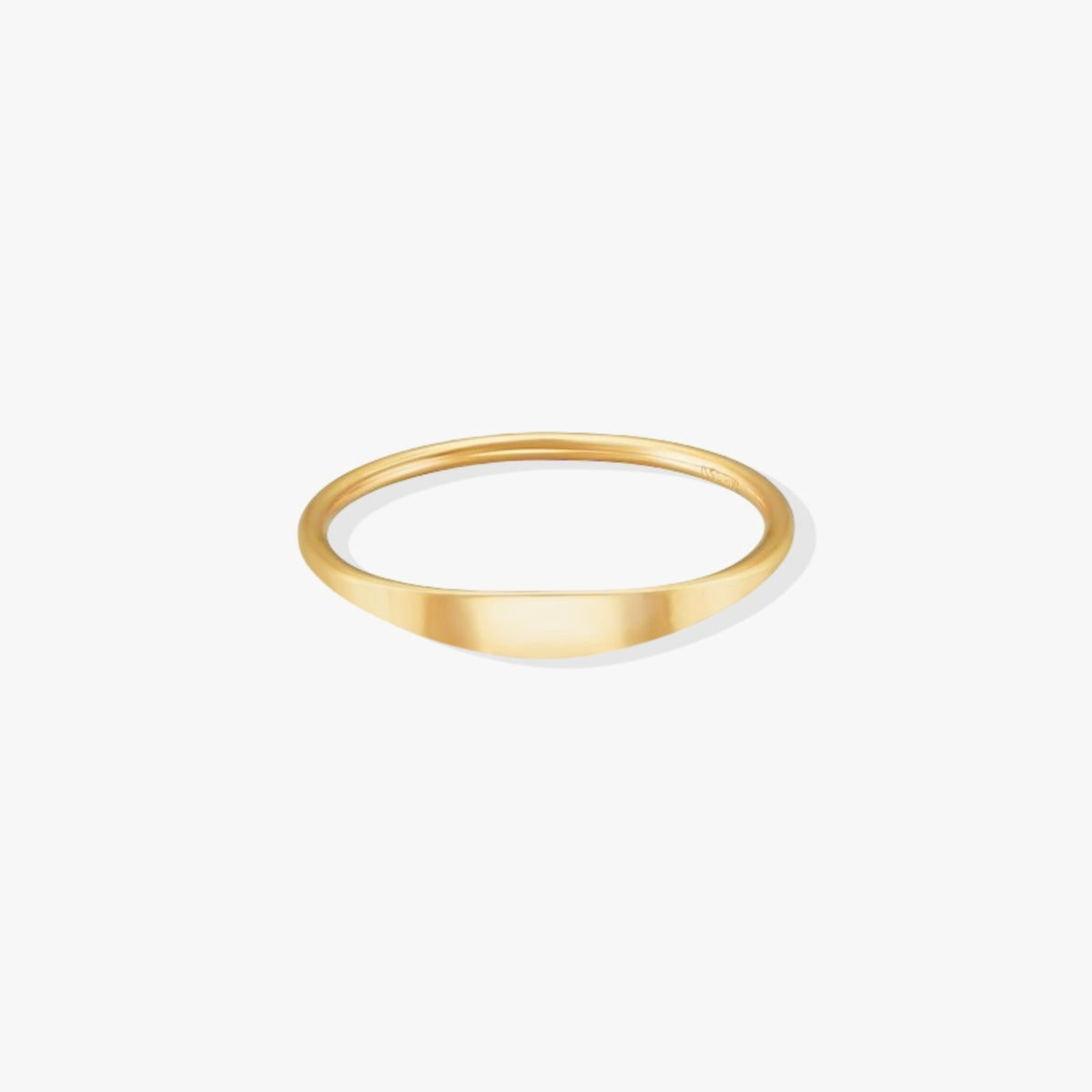 Gold-Filled Tiny Signet Stacking Ring | Midori Jewelry Co.