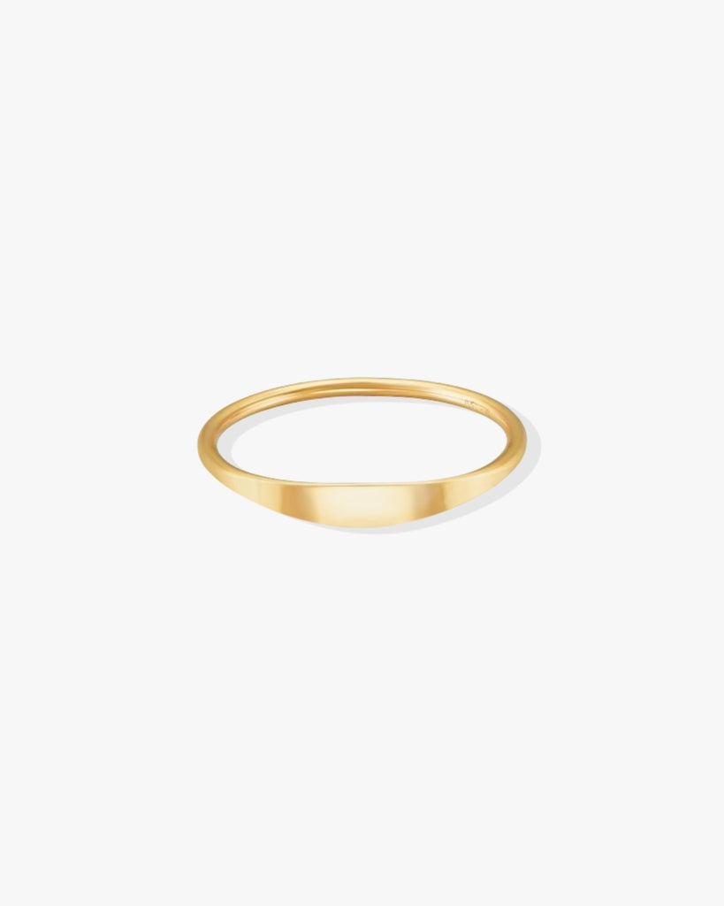 Petit Signet Stacking Ring - Midori Jewelry Co.