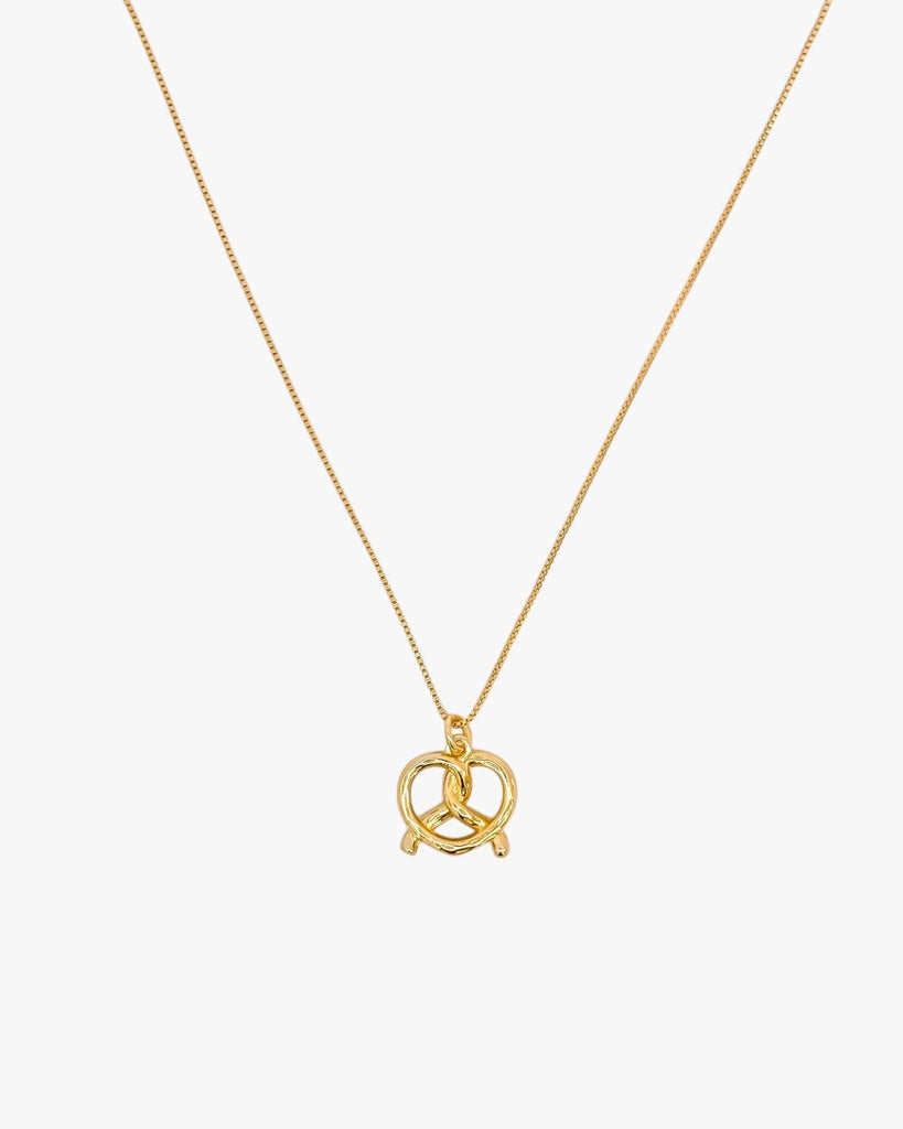 Pretzel Charm Necklace (Holiday Edition) - Midori Jewelry Co.