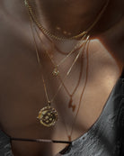 Puffed Initial Necklace - Midori Jewelry Co.