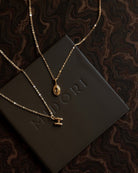 Puffed Initial Necklace - Midori Jewelry Co.