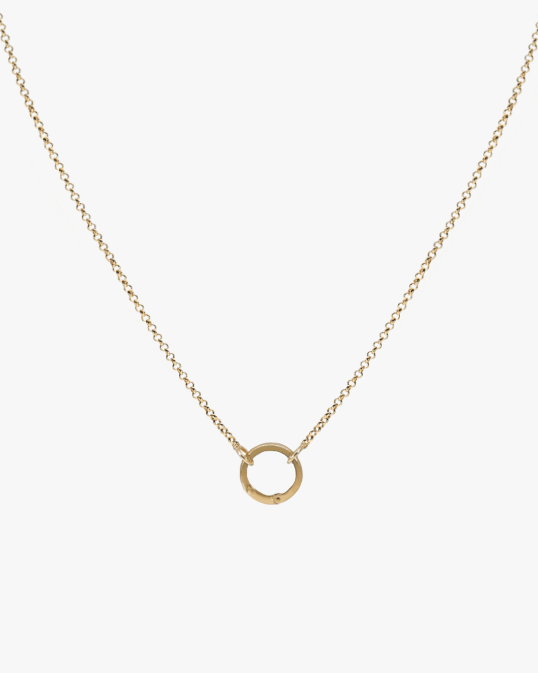 Round Charm Holder Necklace - Midori Jewelry Co.
