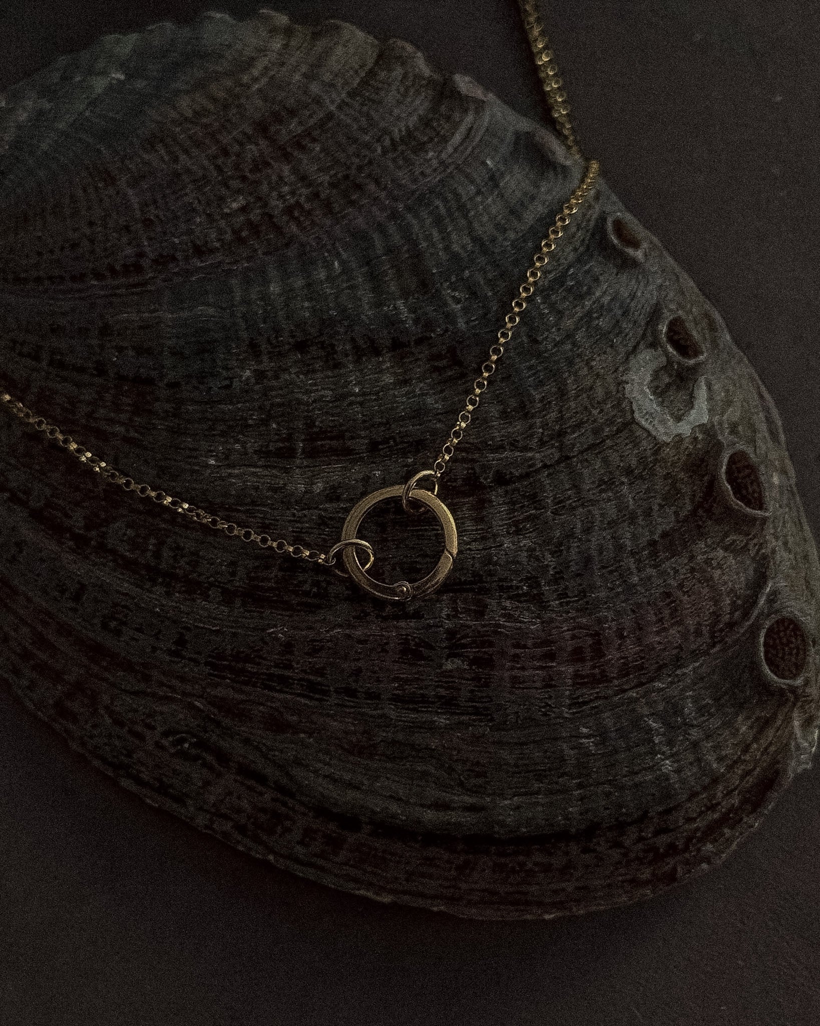 Round Charm Holder Necklace - Midori Jewelry Co.