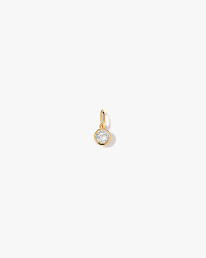 Round Diamond Charm - Midori Jewelry Co.