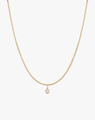 Round Diamond Charm Necklace - Midori Jewelry Co.