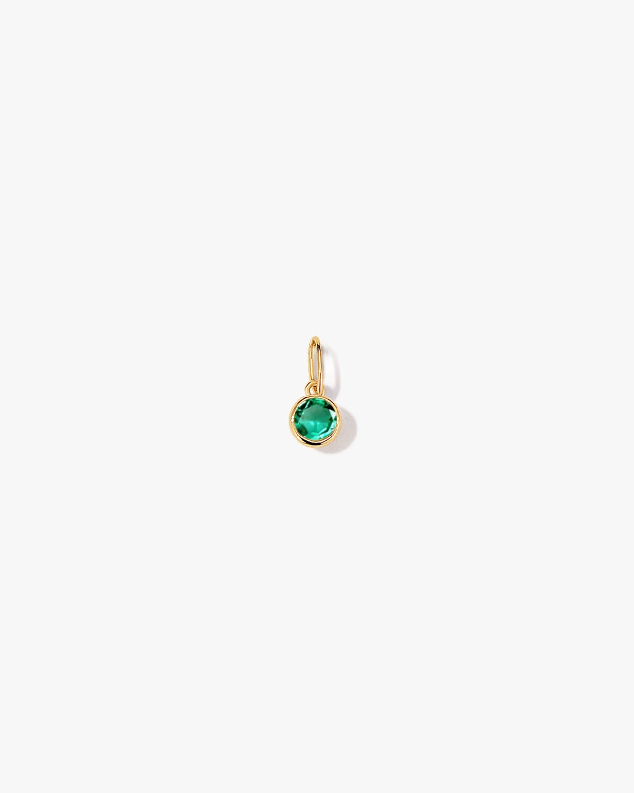 Round Emerald Charm - Midori Jewelry Co.