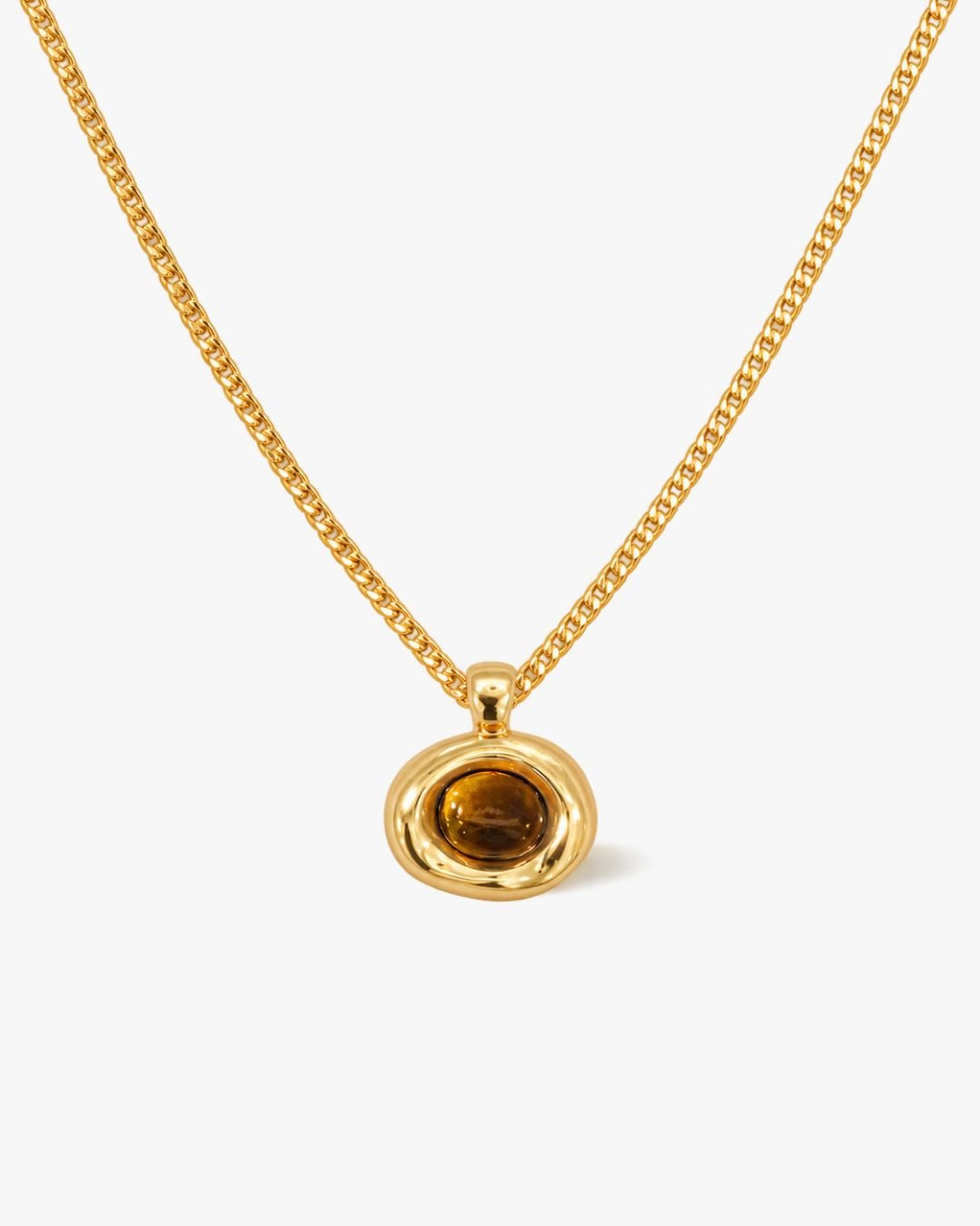 Sable Tiger Eye Necklace - Midori Jewelry Co.