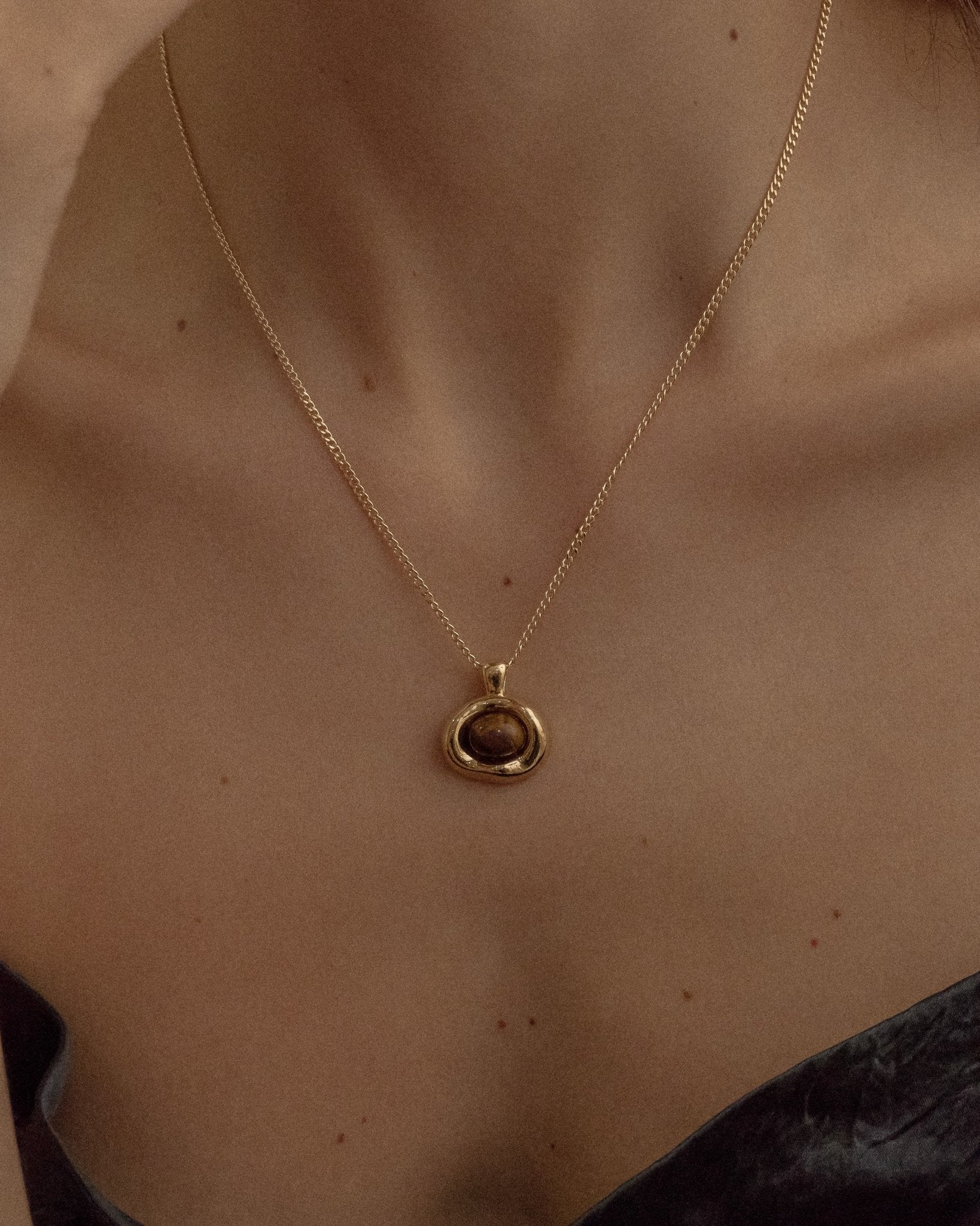 Sable Tiger Eye Necklace - Midori Jewelry Co.