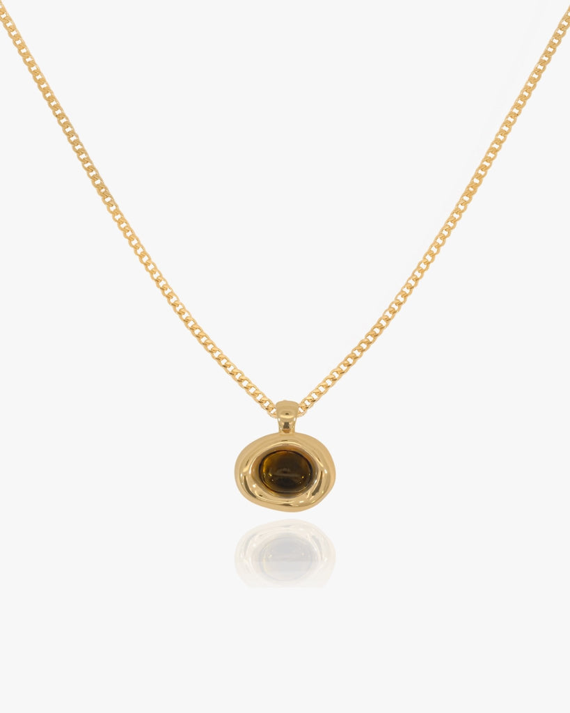 Sable Tiger Eye Necklace - Midori Jewelry Co.