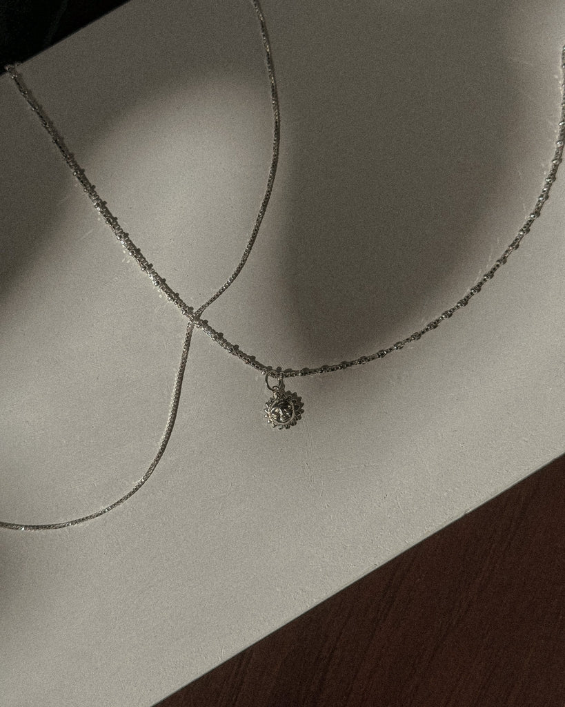 Satellite Chain Necklace in Silver - Midori Jewelry Co.