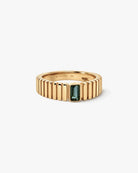 Saturn Ribbed Ring - Midori Jewelry Co.